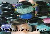 OVBS48 15 inches 20*40mm oval Agate gemstone beads wholesale
