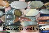 OVBS78 15 inches 20*40mm oval American picture jasper gemstone beads wholesale