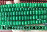 RBBS101 15 inches 6*10mm rondelle candy jade gemstone beads wholesale