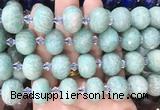 RBBS31 15 inches 13*18mm faceted rondelle amazonite gemstone beads