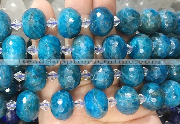 RBBS32 15 inches 13*18mm faceted rondelle apatite gemstone beads