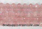 RBBS44 15 inches 13*18mm faceted rondelle rose quartz beads wholesale