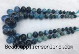 RBBS48 15 inches 8*12mm - 20*30mm rondelle agate beads wholesale