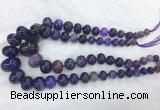 RBBS60 15 inches 8*12mm - 20*30mm rondelle agate beads wholesale