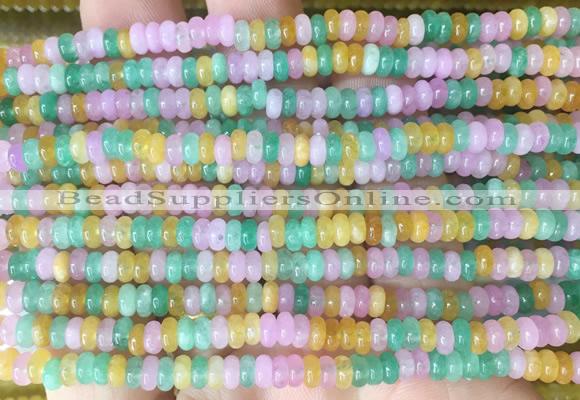 RBBS64 15 inches 2*4mm rondelle candy jade gemstone beads wholesale