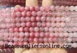 RDBS01 15 inches 6mm round pink rhodonite gemstone beads wholesale