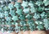 RGBS65 15 inches 14mm faceted star Qinghai jade beads wholesale