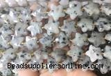 RGBS66 15 inches 14mm faceted star sesame Jasper beads wholesale