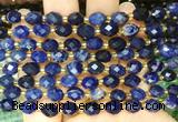 RIBS49 15 inches 6*8mm faceted rice sodalite gemstone beads wholesale