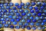 RIBS51 15 inches 6*8mm faceted rice Lapis lazuli beads wholesale