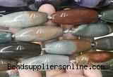 RIBS73 15 inches 14*40mm rice American picture jasper gemstone beads wholesale