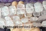 RQBS14 15 inches 15*20mm - 18*25mm faceted freeform rose quartz beads