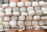 RTBS20 15 inches 8*10mm faceted rectangle white moonstone beads wholesale