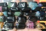 RTBS37 15 inches 15*20mm rectangle Agate gemstone beads wholesale