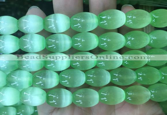 SEBS102 15 inches 10*14mm rice selenite gemstone beads wholesale