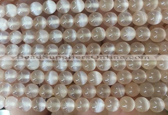 SEBS120 15 inches 6mm round selenite gemstone beads wholesale
