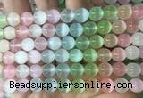 SEBS148 15 inches 8mm round colorful selenite gemstone beads wholesale