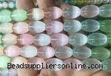 SEBS152 15 inches 10*14mm rice colorful selenite gemstone beads wholesale