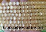 SEBS75 15 inches 6mm round selenite gemstone beads wholesale
