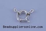 SSC204 5pcs 15mm 925 sterling silver spring rings clasps