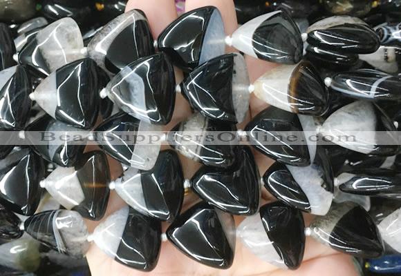 TABS01 15 inches 20*20mm triangle Agate gemstone beads wholesale