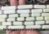 TBBS110 15 inches 8*15mm - 8*25mm tube lemon turquoise beads wholesale
