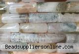 TBBS124 15 inches 13*40mm tube agate gemstone beads wholesale