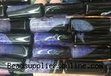 TBBS132 15 inches 13*40mm tube agate gemstone beads wholesale