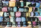 TBBS144 15 inches 13*14mm tube agate gemstone beads wholesale