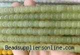 TBBS154 15 inches 7*9mm tube candy jade gemstone beads wholesale