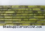 TBBS18 15 inches 4*13mm tube Taiwan jade gemstone beads