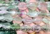 TRBS115 15 inches 13*18mm flat teardrop Fluorite beads wholesale