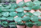 TRBS117 15 inches 13*18mm flat teardrop Green aventurine beads wholesale