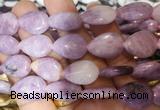 TRBS118 15 inches 13*18mm flat teardrop Lepidolite beads wholesale