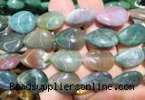 TRBS120 15 inches 13*18mm flat teardrop India agate beads wholesale