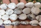 TRBS121 15 inches 13*18mm flat teardrop White howlite beads wholesale