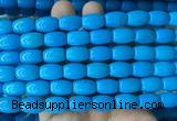 WBBS09 15 inches 10*14mm rice howlite turquoise gemstone beads wholesale