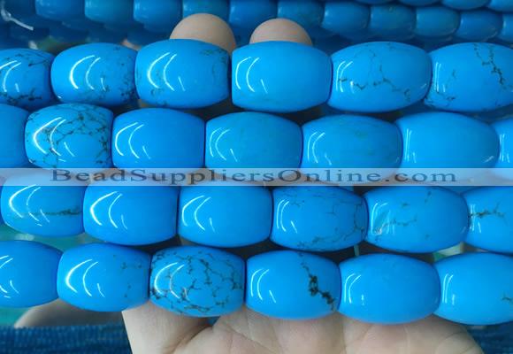 WBBS11 15 inches 15*20mm rice howlite turquoise gemstone beads wholesale