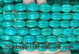 WBBS14 15 inches 12*16mm pumpkin howlite turquoise gemstone beads wholesale