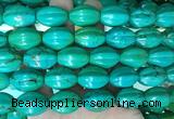 WBBS15 15 inches 15*20mm pumpkin howlite turquoise gemstone beads wholesale