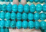 WBBS19 15 inches 14*20mm pumpkin howlite turquoise gemstone beads wholesale