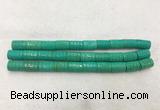 WBBS44 15*22mm carved tube loose howlite turquoise gemstone beads wholesale