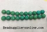 WBBS60 20mm carved round loose howlite turquoise gemstone beads wholesale